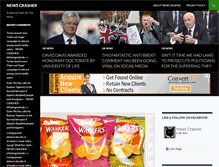 Tablet Screenshot of newscrasher.com